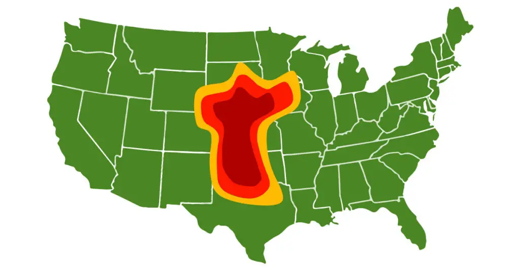 which-state-has-the-most-tornadoes